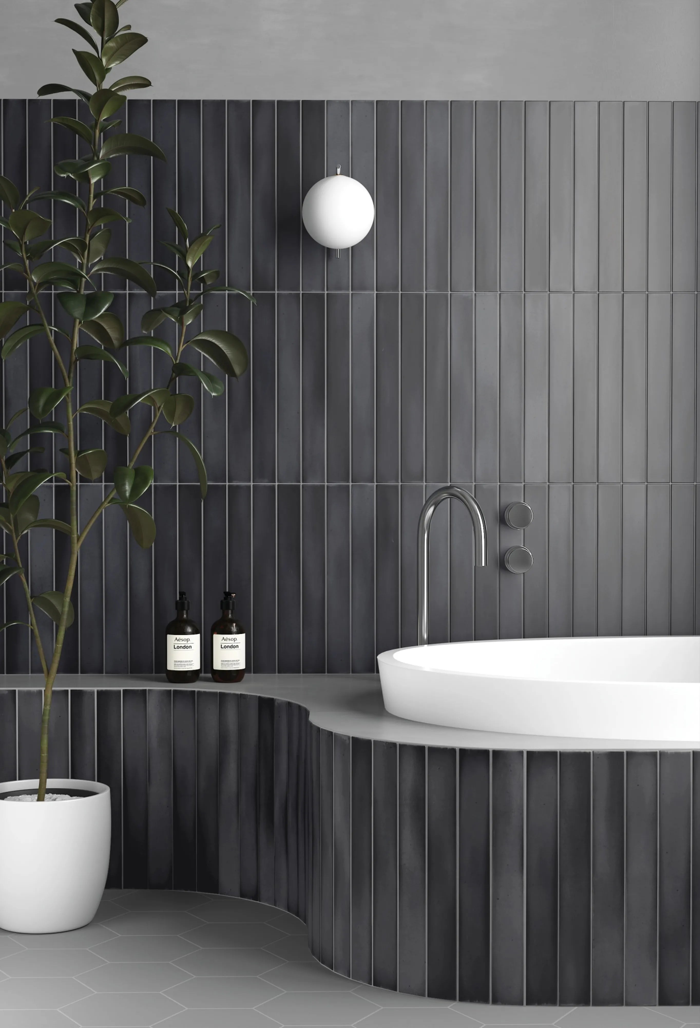 Faïence déco - Massimo Dark Black