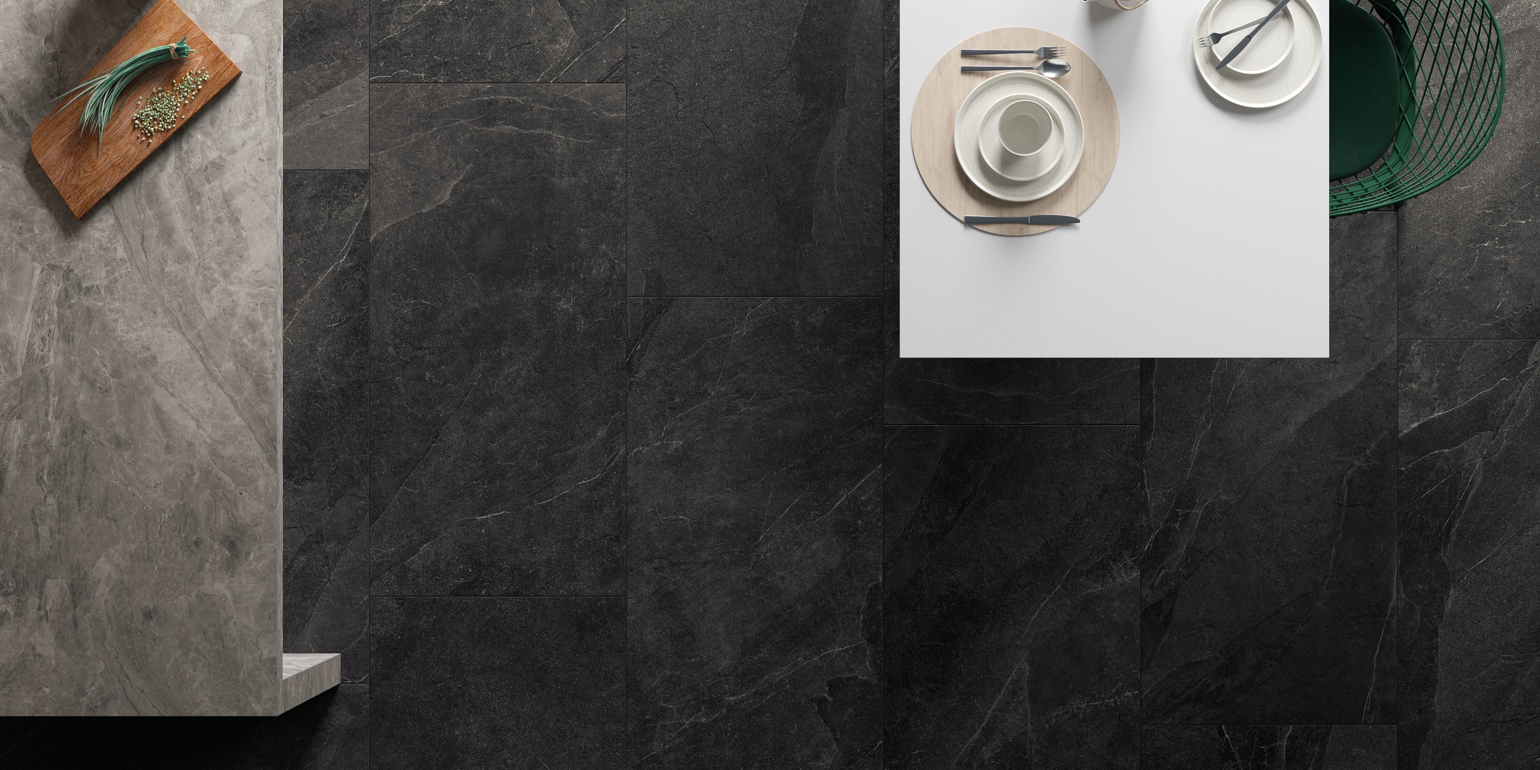 Carrelage Noir