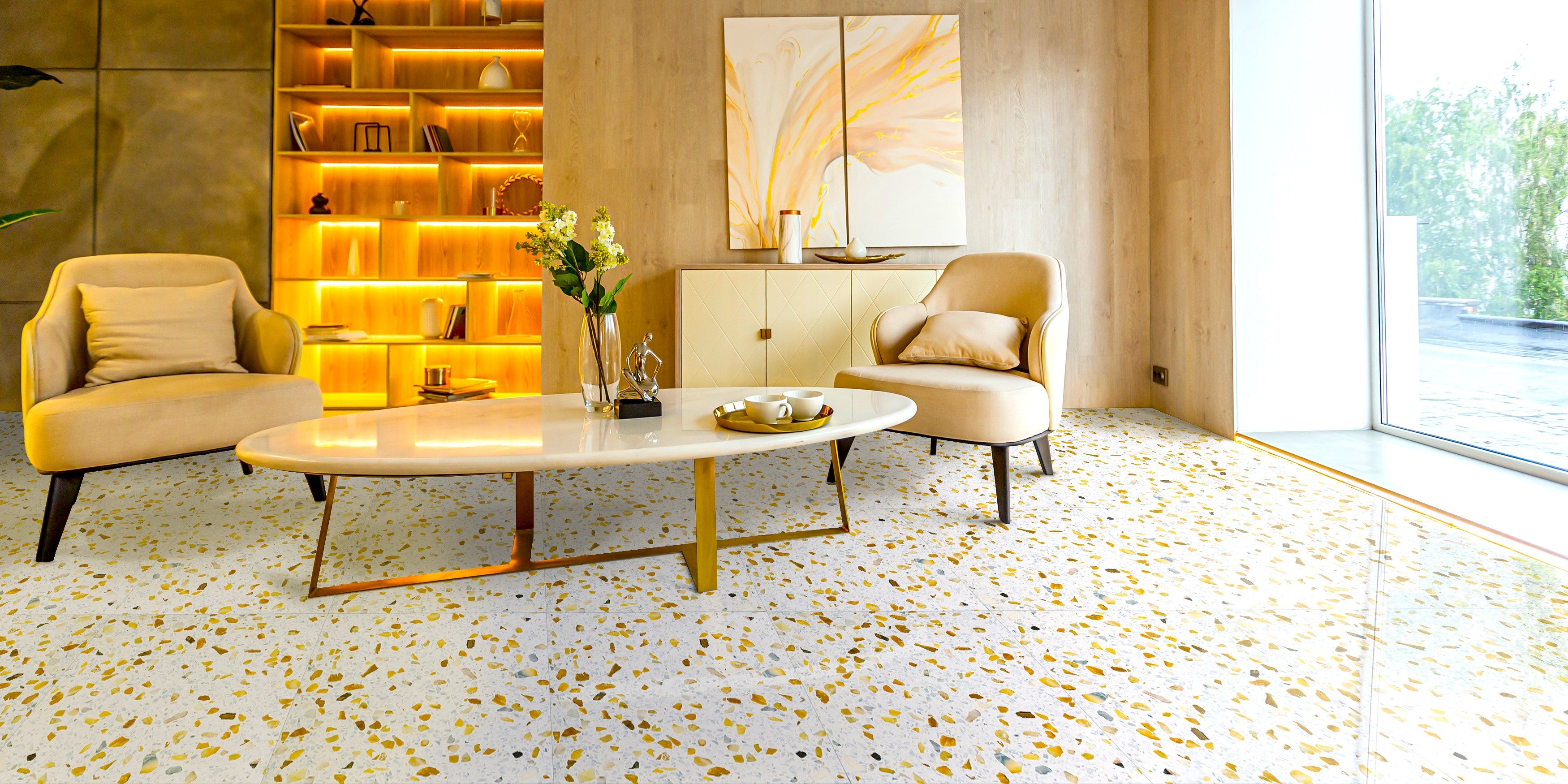 Carrelage Jaune