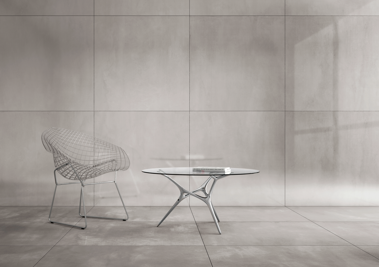 Carrelage Effet Béton Ciré - Steeltech Grigio