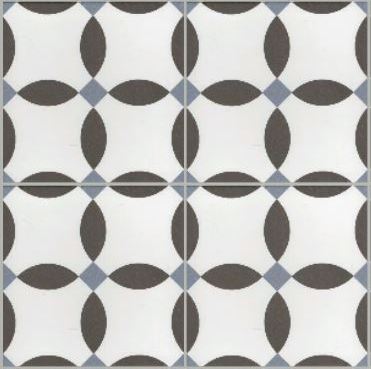 Carrelage Effet Carreaux de Ciment - La Madeleine Chere noir