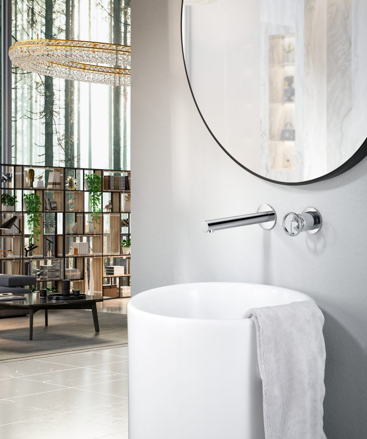Mitigeur Encastrable de Lavabo - Olimpo Chrome