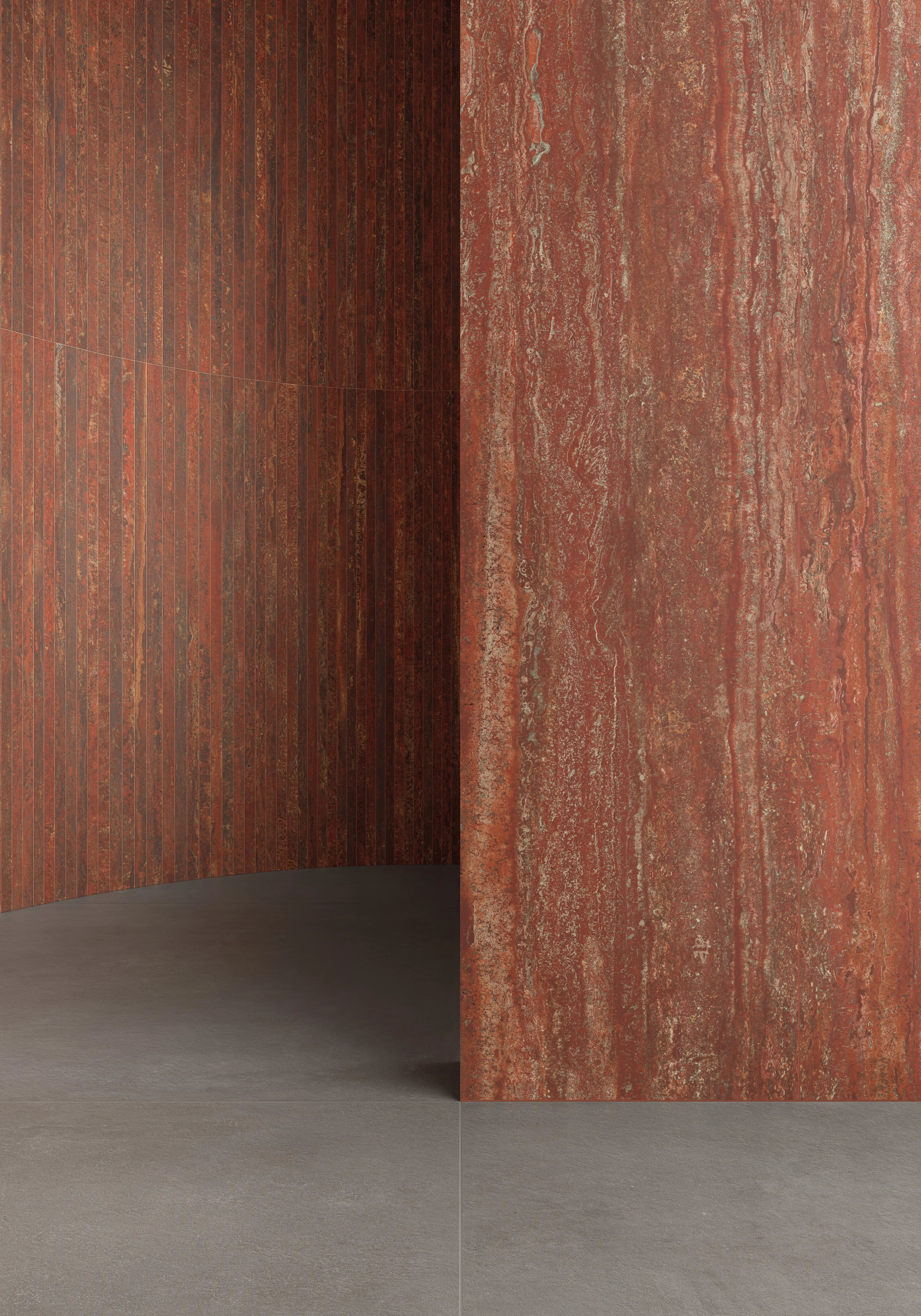 Carrelage Effet Travertin - I TRAVERTINI Rosso vein cut