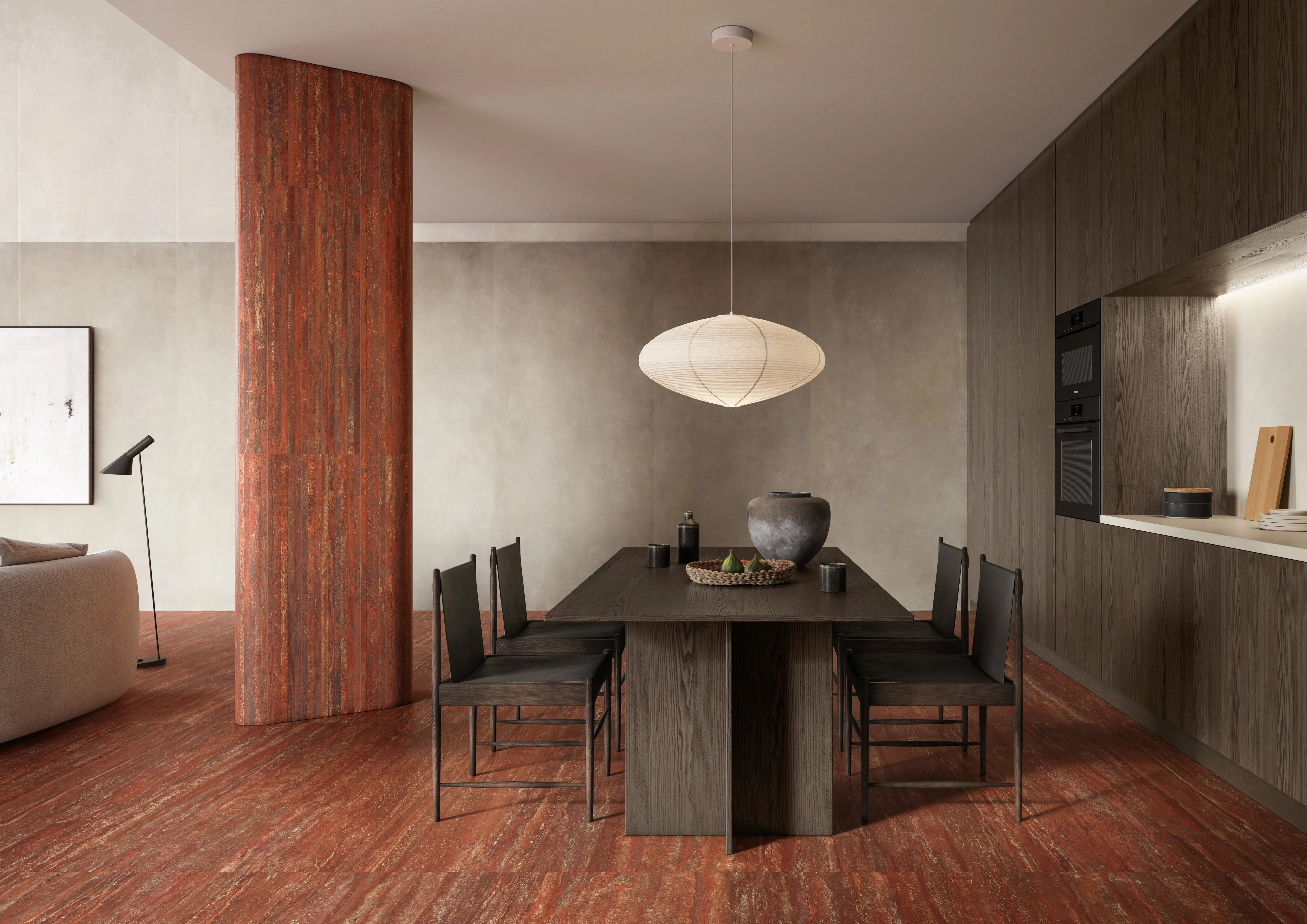 Carrelage Effet Travertin - I TRAVERTINI Rosso vein cut