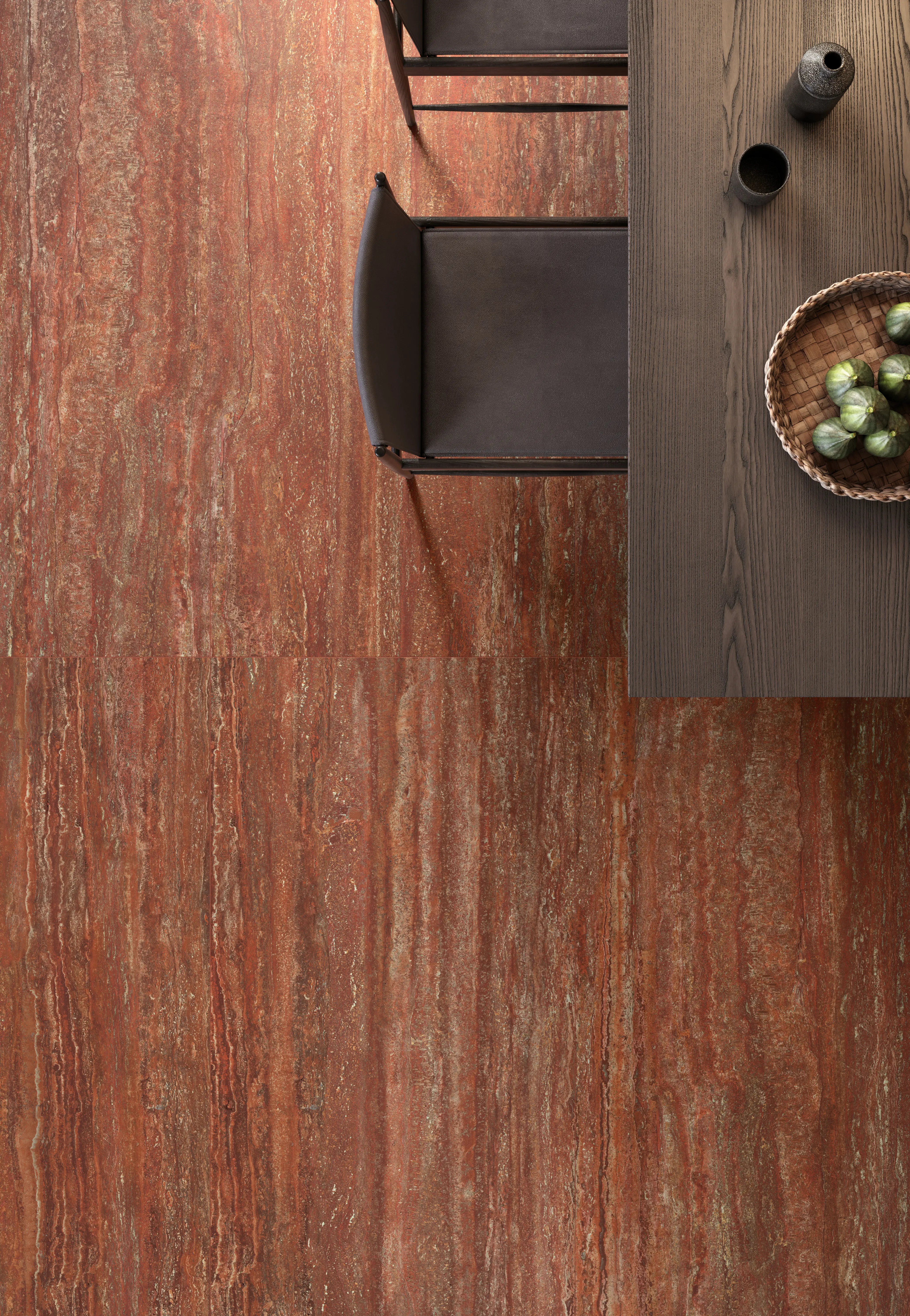 Carrelage Effet Travertin - I TRAVERTINI Rosso vein cut