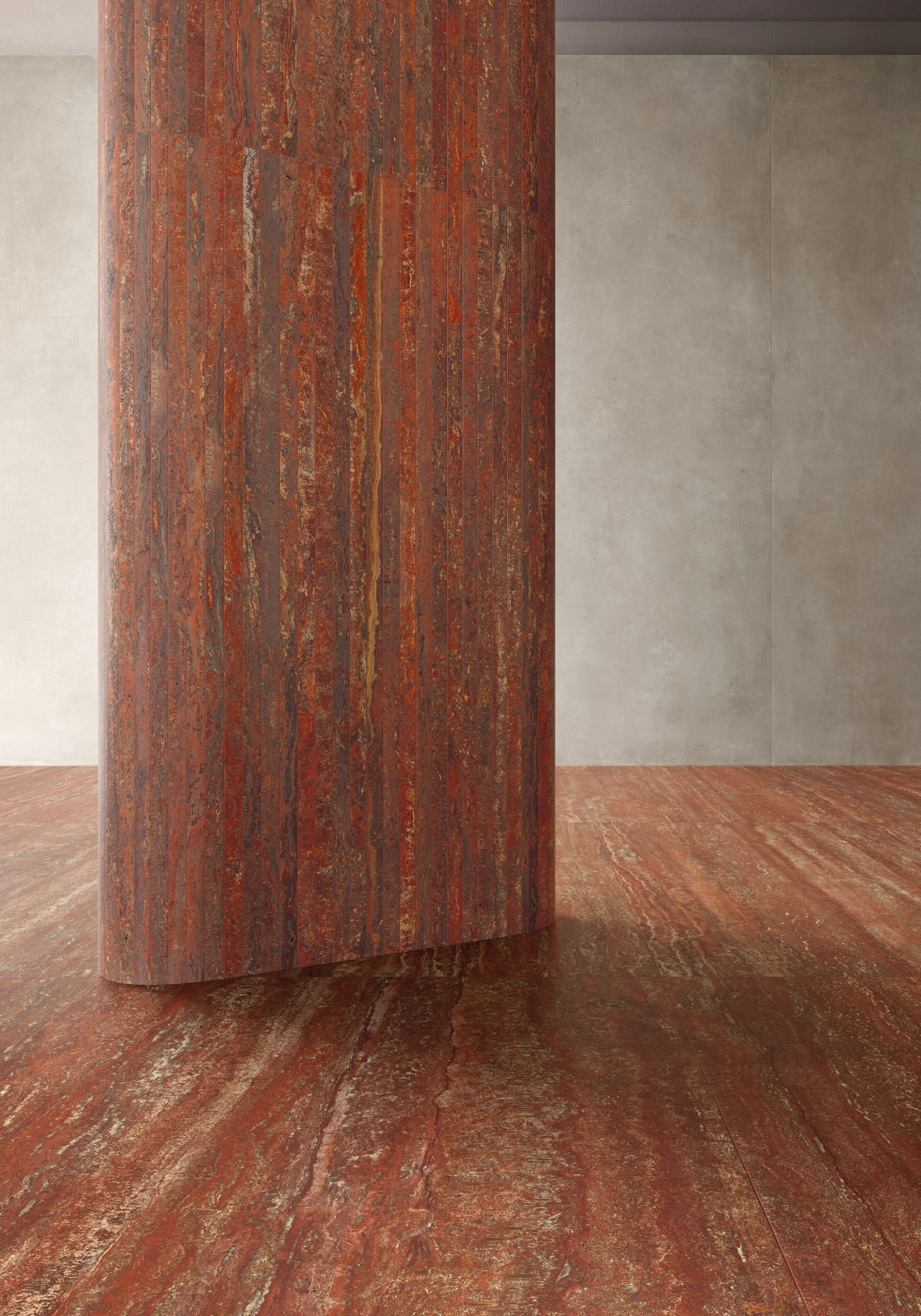 Carrelage Effet Travertin - I TRAVERTINI Rosso vein cut