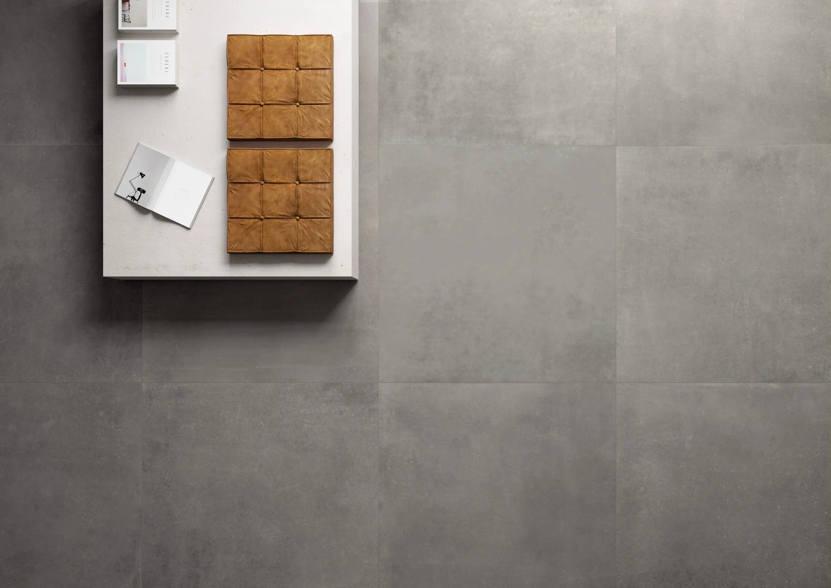 Carrelage Effet Béton Lisse - Icone Bleu Gris