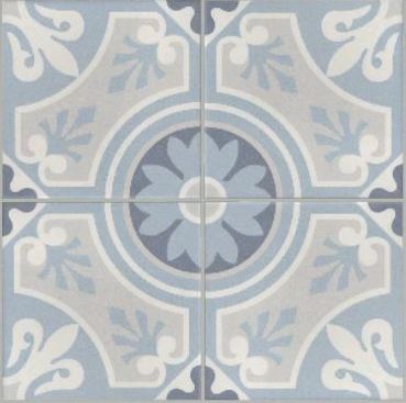 Carrelage Effet Carreaux de Ciment - La Madeleine Lilou ocean