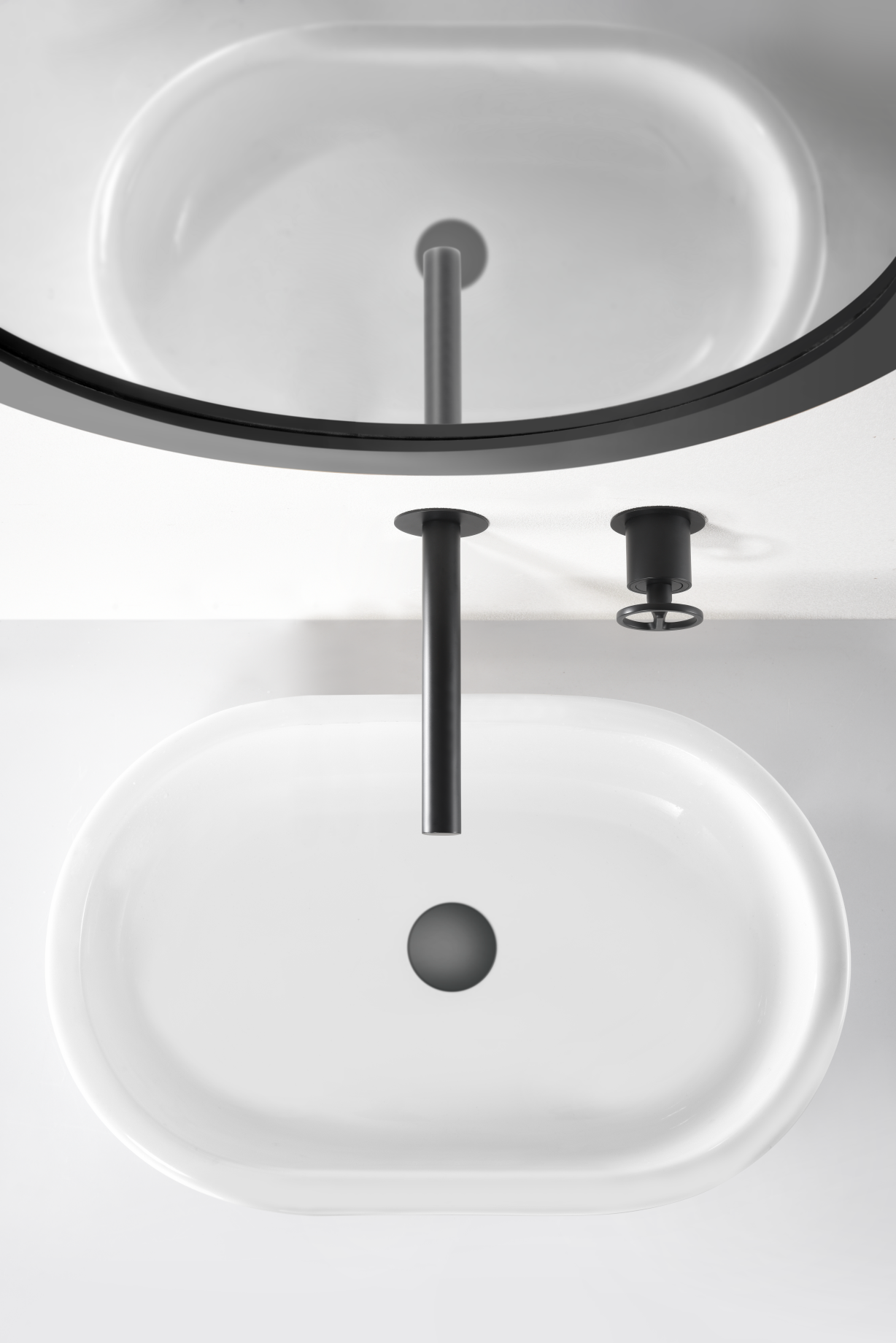 Mitigeur Encastrable de Lavabo - Olimpo Noir Mat
