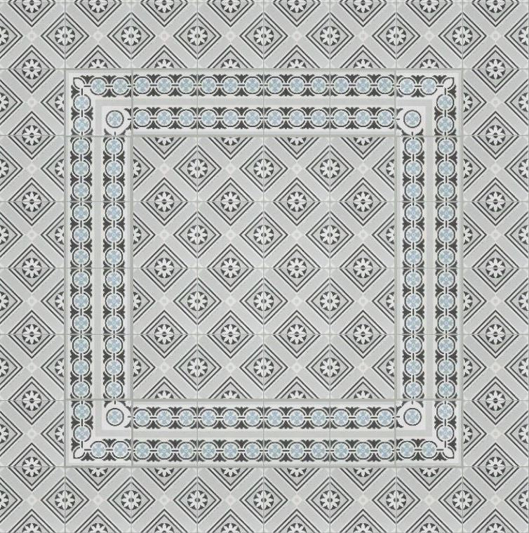 Carrelage Effet Carreaux de Ciment - La Madeleine Rosalie