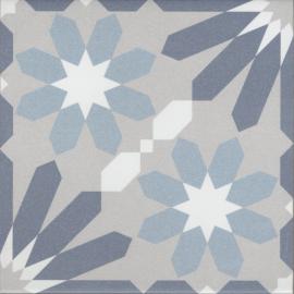 Carrelage Effet Carreaux de Ciment - La Madeleine Syrah bleu