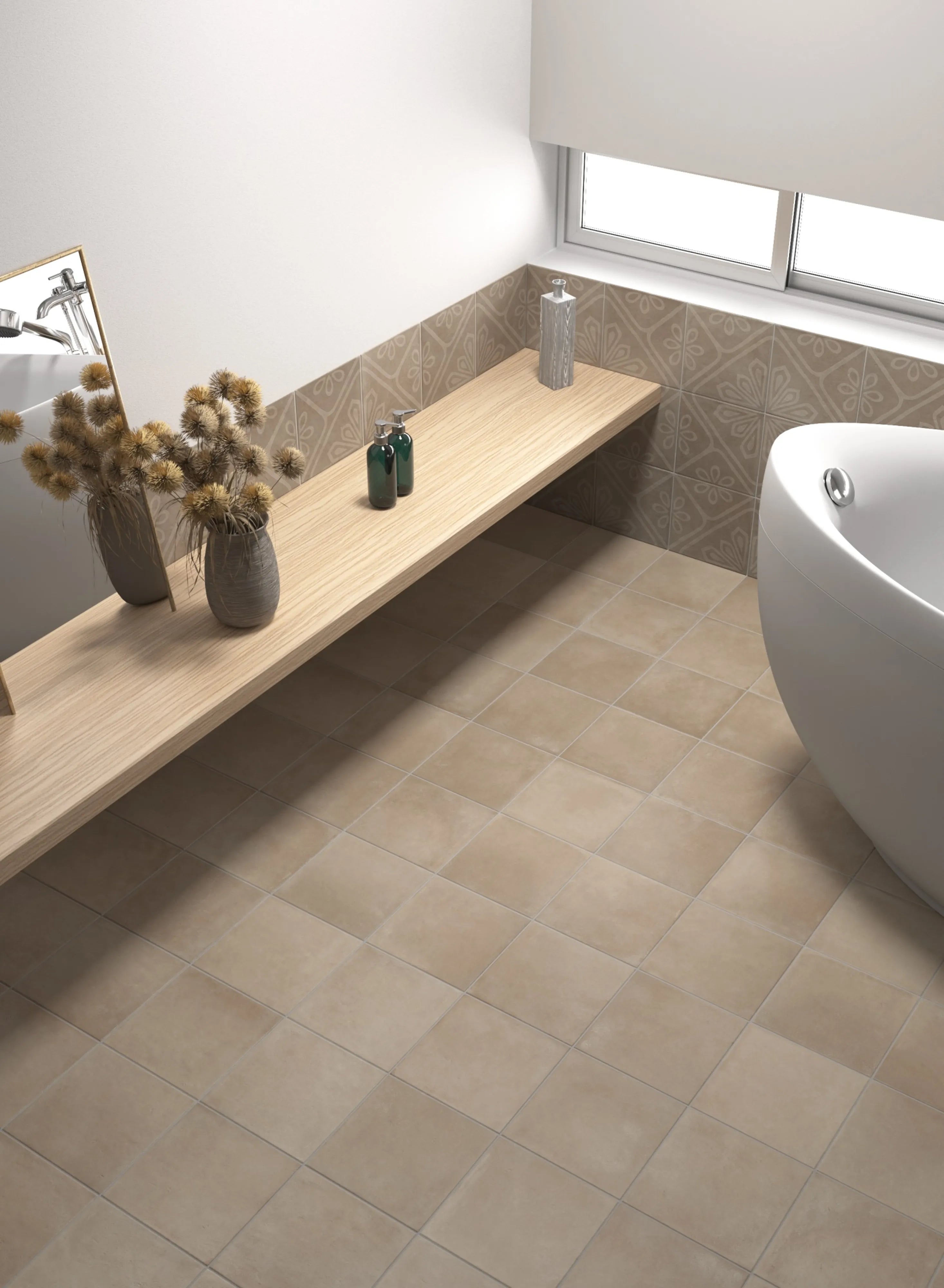 Carrelage grès cérame - Ares Taupe