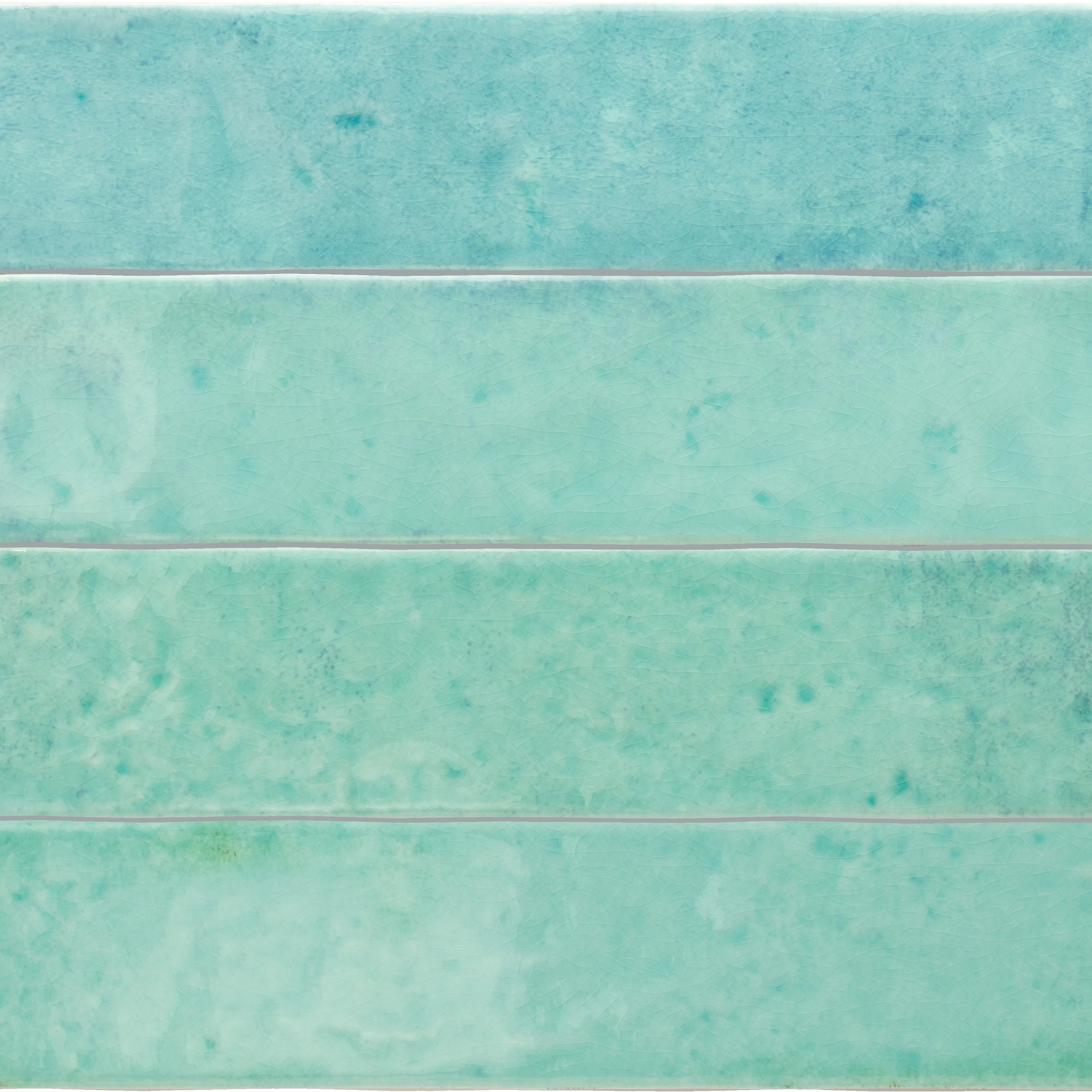 Faïence effet zellige - Menorca Aqua 6.5 x 32.8